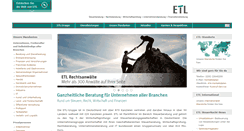 Desktop Screenshot of etl.de
