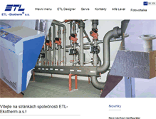 Tablet Screenshot of etl.cz