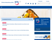 Tablet Screenshot of etl.fi